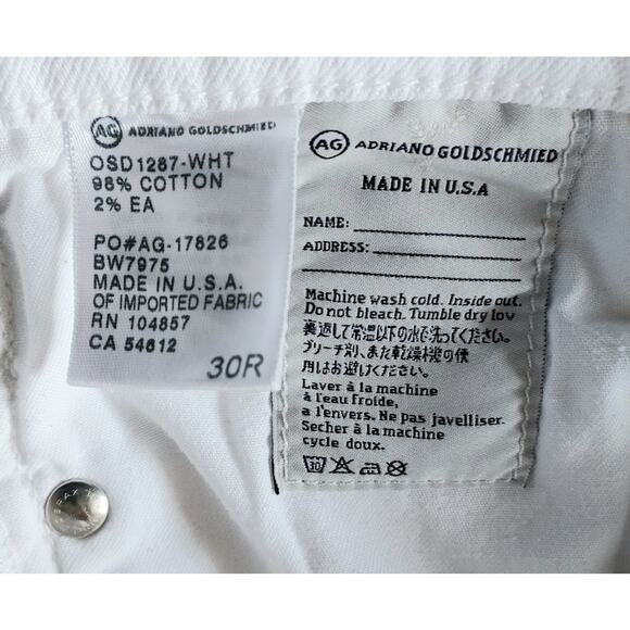 Ag Adriano Goldschmied White Boot Cut Jeans - Picture 10 of 12